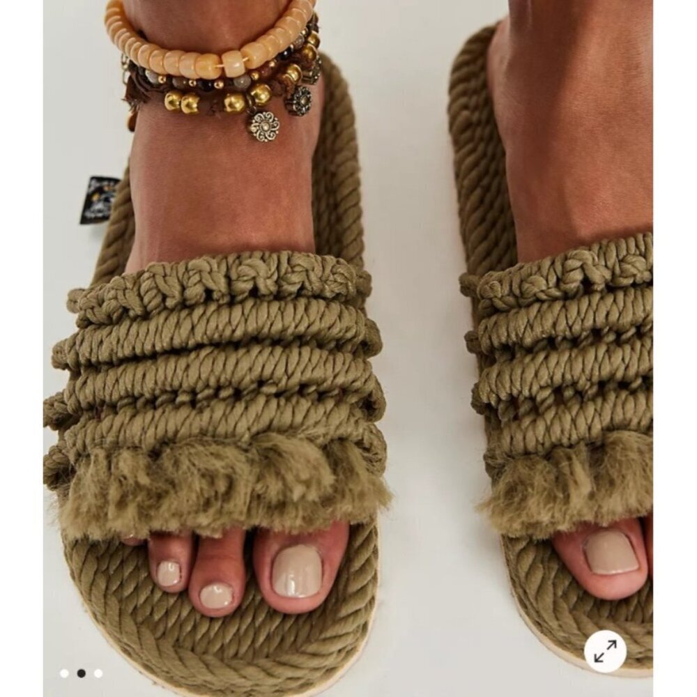 Free People Crescent Coast Slide Sandals Womens Size EU 41/US 10.5 - Picture 1 of 9